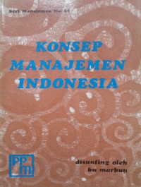 Image of Konsep Manajemen Indonesia